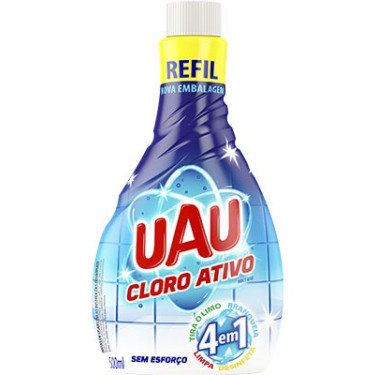 Limpador Uau Cloro Ativo 500ML Refil