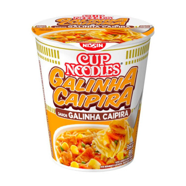 Macarrão Nissin Cup Noodles 64G Galinha Caipira