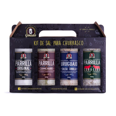 Kit Sal Parrilla Gonzalo C/4 Unidades 2,1kg