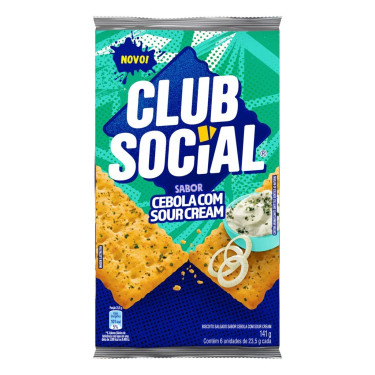 Biscoito Club Social 141G Cebola com Cour Cream