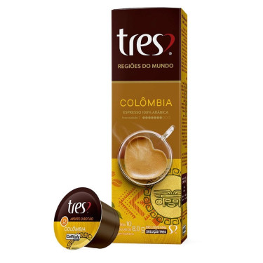 Cápsula Café 3 Corações Expresso 8x8 Colombia