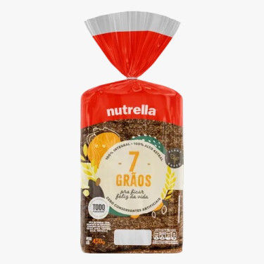 Pao Graos Castanha Vitta Nutrella 450g