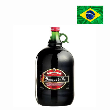 Vinho Sangue De Boi Tinto Suave 4L
