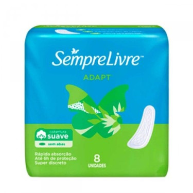 Absorvente Sempre Livre Especial Adapt Suave Sem Abas 8Unid