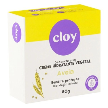 Sabonete Cloy 80g Hidratante Vegetal Aveia
