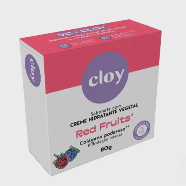 Sabonete Cloy 80g Hidratante Red Frutis 
