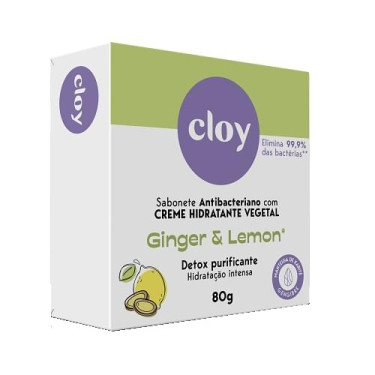 Sabonete Cloy 80g Hidratante Lemon Antibac