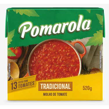 Molho Pomarola 520g Tradiconal TP