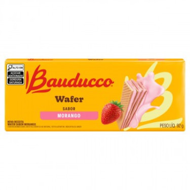 Biscoito Wafer Morango Bauducco 92g