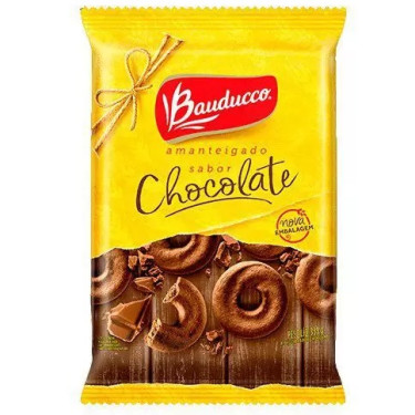 Biscoito Amanteigado Chocolate Bauducco 335g