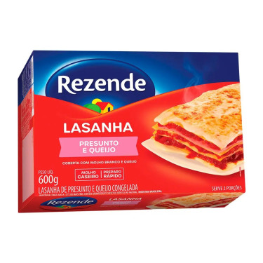 Macarrão Lasanha  Rezende 600G Presunto Queijo 