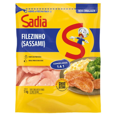 Filézinho Peito Sadia Sassami 1Kg 