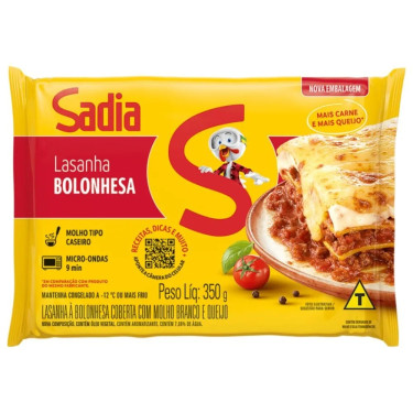 Macarrão Lasanha Sadia 350G Bolonhesa Mini