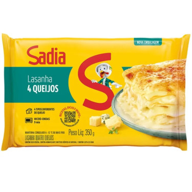 Macarrão Lasanha Sadia 350G Quatro Queijo Mini