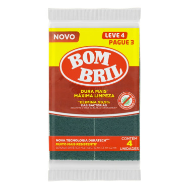 Esponja Multi Uso Bombril Lv4pg3un