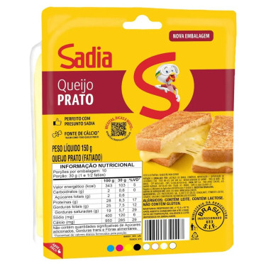 Queijo Prato Fatiado Sadia 200g