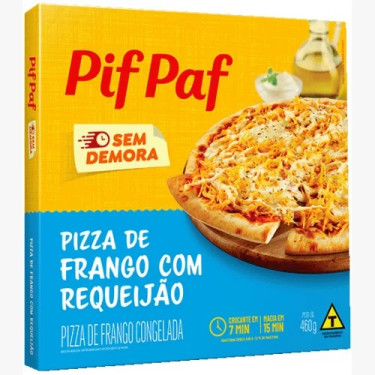 Pizza Pif Paf Frango Requeijão 460g 