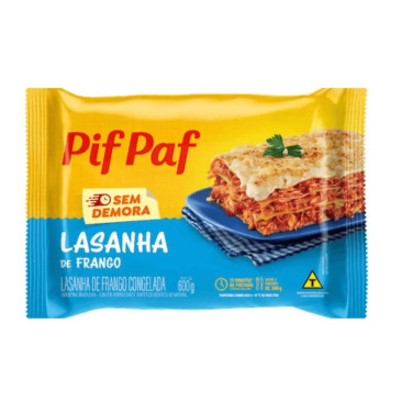 Macarrão Lasanha Pif Paf 600G Frango 