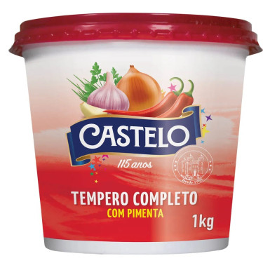 Tempero Completo C/Pimenta Castelo 1kg