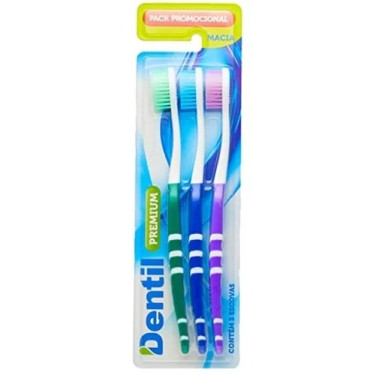Escova Dental New Premium Dentil Lv3pg2un