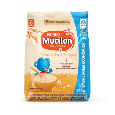 Cereal  Arroz Aveia Sh.Mucilon 600g