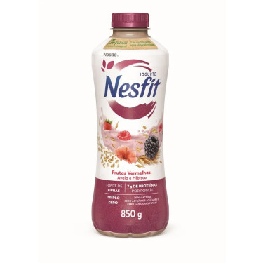 Iogurte Nesfit 850g Frutas Vermelhas Hibisco 
