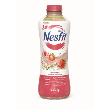 Iogurte Nesfit 850G Morango Aveia Baunilha