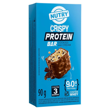 Cereal Barra Protein Crispy Cookies And Cream Nutry 90g