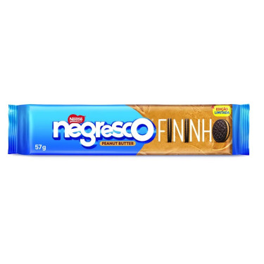 Biscoito Recheado Negresco Peanultbutter Fininho Nestle 57g