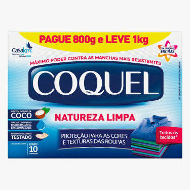 Sabão Po Coco Natureza Limpa Coquel 800g