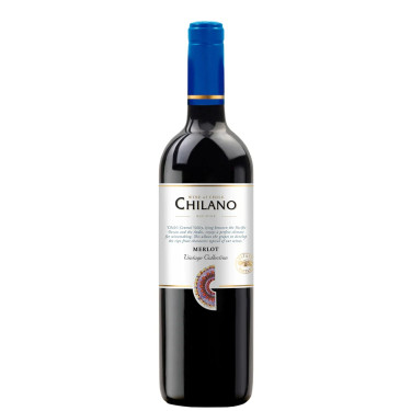 Vinho Tinto Seco Merlot Chileno Valle Central Chilano 750ml
