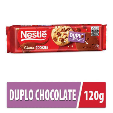 Biscoito Cookies Choco Cobertura Chocolate Nestle 120g