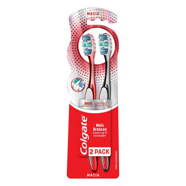 Escova Dental 360 Colgate Luminous White Lv2pg1un