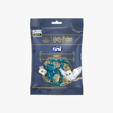 Bala Harry Poter Coruja Edwiges Fini 70g Frutas Silvestres e Amora