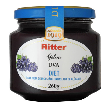 Geleia Diet Uva Ritter 260g