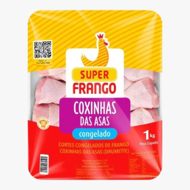 Coxinha Asa Congelada Bdj Super Frango 1KG 