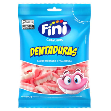 Bala Fini Gelatinas Dentaduras 90g 