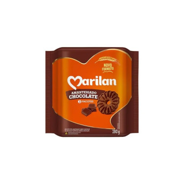 Biscoito Marilan Amanteigado 280g Chocolate