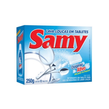 Detergente Tablete Lava Louça Samy 250g