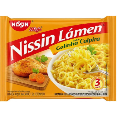 Macarrão Nissin Lamen 85G Galinha Caipira
