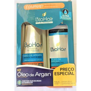 Kit.Sh.+cond.Oleo Argan Biohair 350g