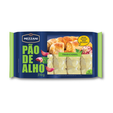Pão De Alho Mezzani 310G Tradicional
