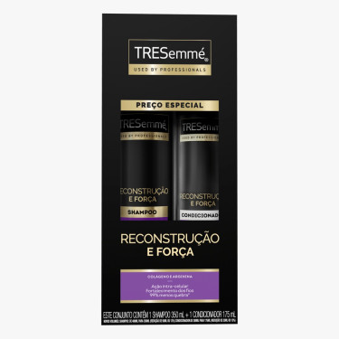 Kit Tresemme Sh 350ML + Cond 175ML Reconstrução e Força 