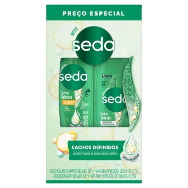 Kit Shampoo Condicionador Seda Cachos Definidos 300ML
