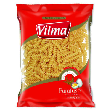 Macarrão Vilma Com Ovos 500G Parafuso